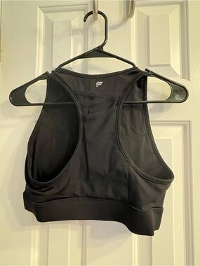 Fabletics Trinity High-Impact Triple Pocket Sports Bra - Black